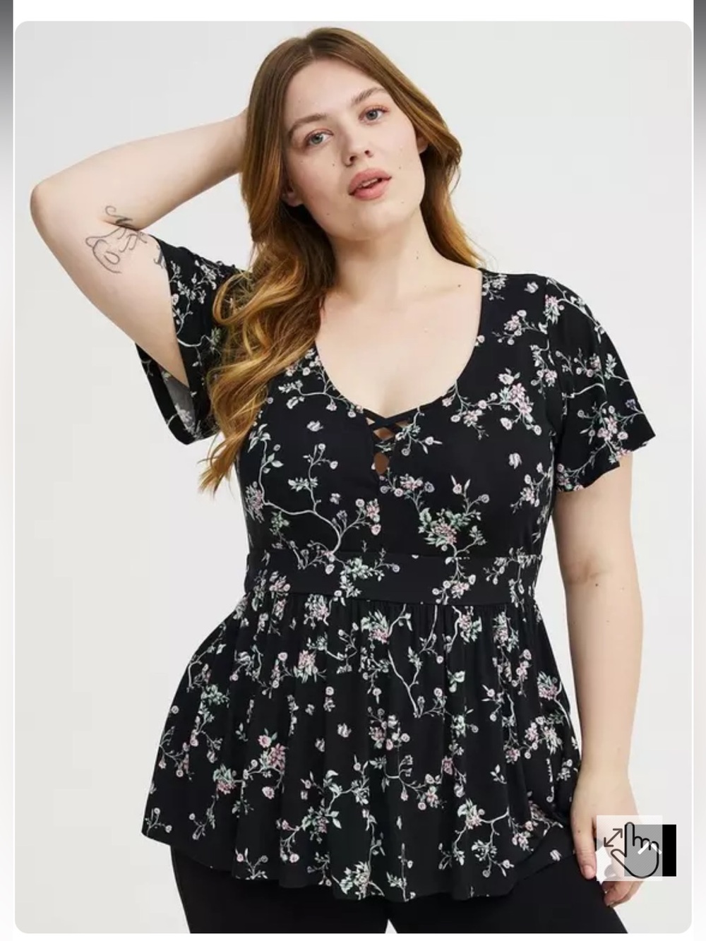 NWT Torrid Super Soft Strappy Babydoll Top